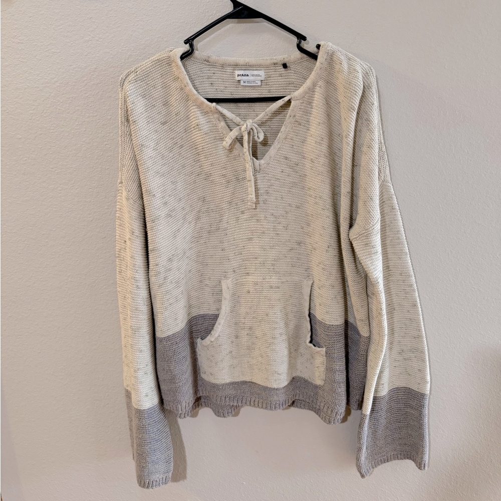 Prana women’s v-neck sweater;size medium
